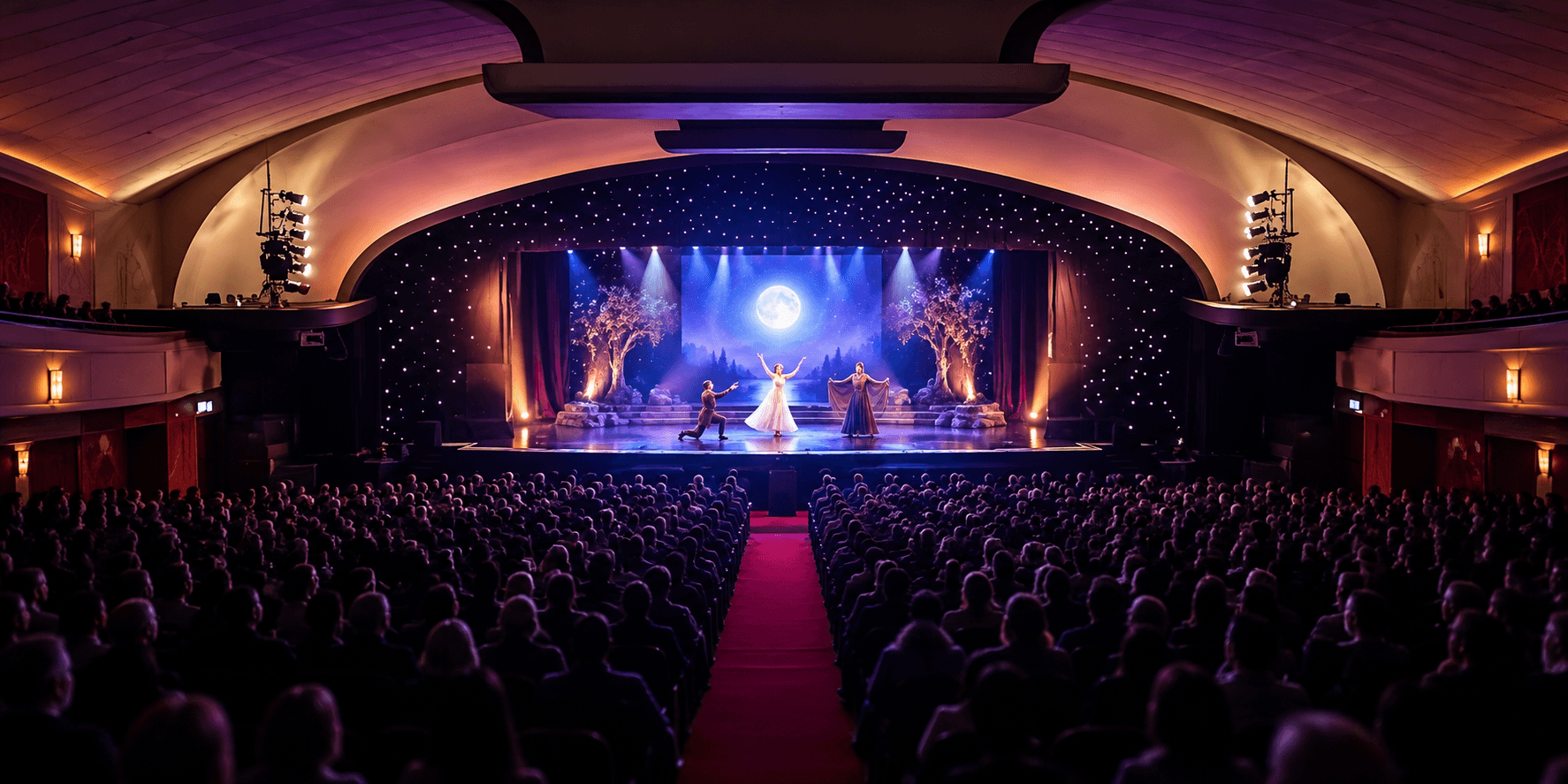 Illustrative performance inside North Pier Theatre